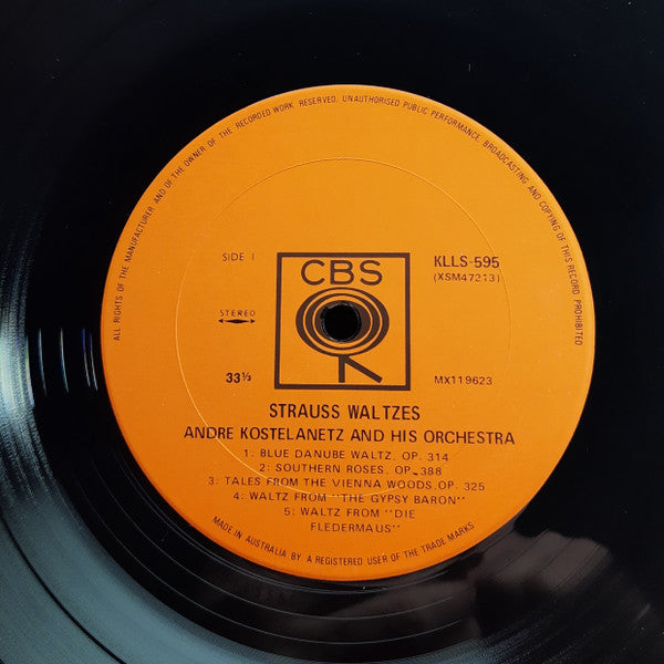 Andre Kostelanetz And His Orchestra* : Strauss Waltzes (LP, Album)