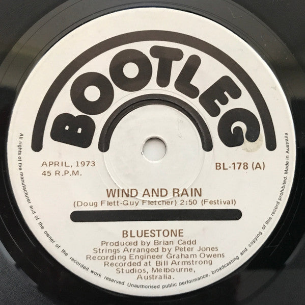 Bluestone (3) : Wind And Rain (7", Single)