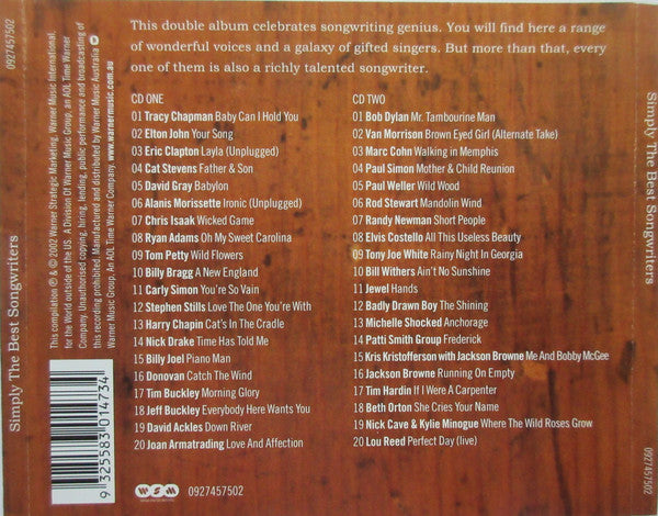 Various : Simply The Best Songwriters (2xCD, Comp)