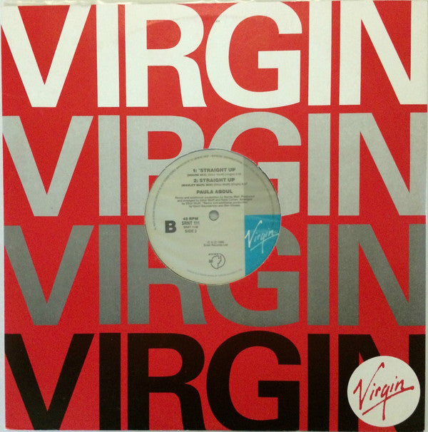 Paula Abdul : Straight Up (12", Single)