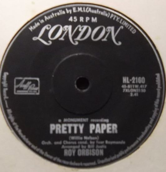 Roy Orbison : Pretty Paper / Beautiful Dreamer (7", Single)