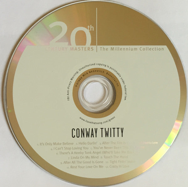 Conway Twitty : The Best Of Conway Twitty (CD, Comp, RM)