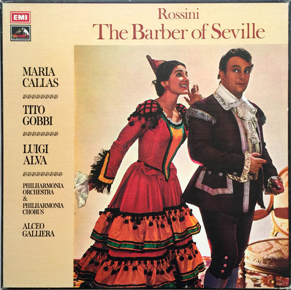 Gioacchino Rossini  -  Maria Callas, Tito Gobbi, Luigi Alva, Philharmonia Orchestra  & Philharmonia Chorus  -  Alceo Galliera : The Barber Of Seville (3xLP, RE + Box)