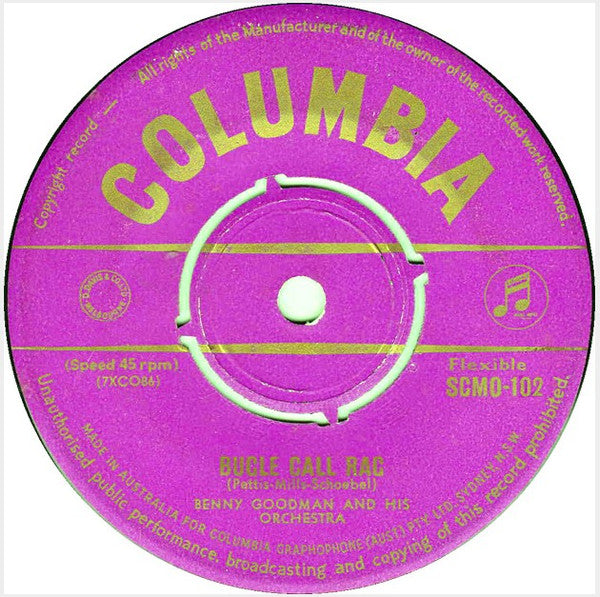 Benny Goodman And His Orchestra  / Benny Goodman Sextet : Bugle Call Rag / Temptation Rag (7")
