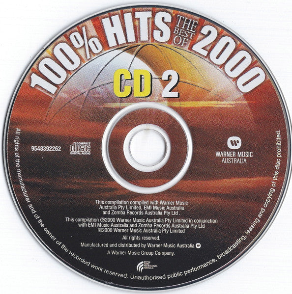 Various : 100% Hits The Best Of 2000 (2xCD, Comp)