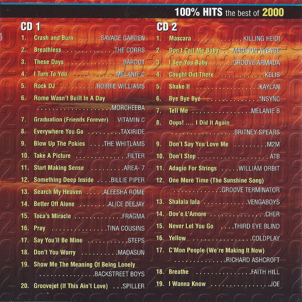 Various : 100% Hits The Best Of 2000 (2xCD, Comp)