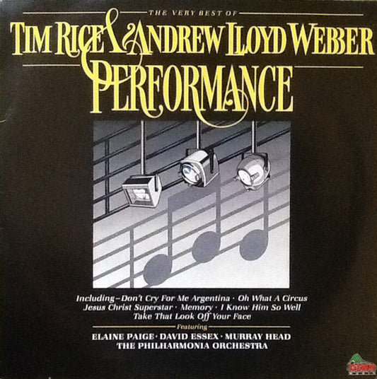 Various : Performance - The Very Best Of Tim Rice & Andrew Lloyd Webber (LP, Comp, Gat)