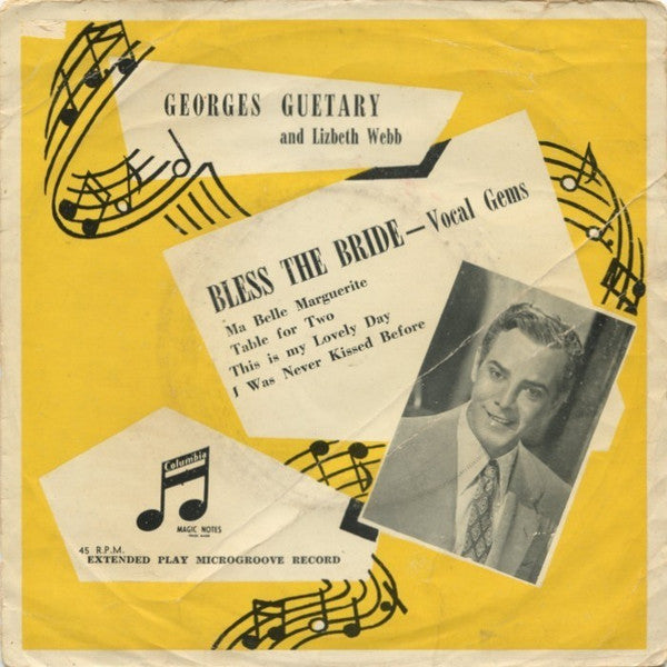 Georges Guétary And Lizbeth Webb With Orchestra & Chorus Conducted By Michael Collins (4) : Vocal Gems From "Bless The Bride" (7", EP)
