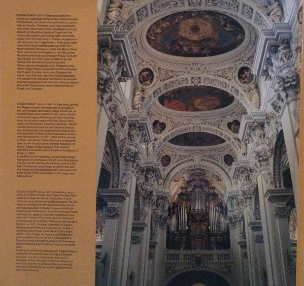 Edgar Krapp, Johann Sebastian Bach, Max Reger, Franz Liszt : Dom Zu Passau (Edgar Krapp Spielt Auf Der Größten Kirchenorgel Der Welt) (LP, Gat)