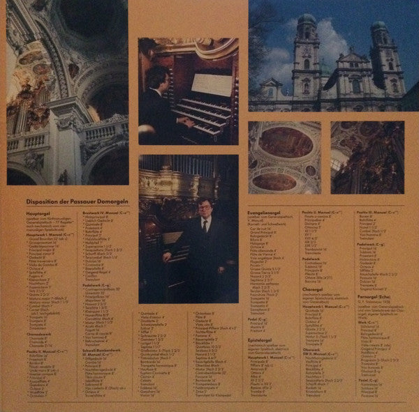 Edgar Krapp, Johann Sebastian Bach, Max Reger, Franz Liszt : Dom Zu Passau (Edgar Krapp Spielt Auf Der Größten Kirchenorgel Der Welt) (LP, Gat)