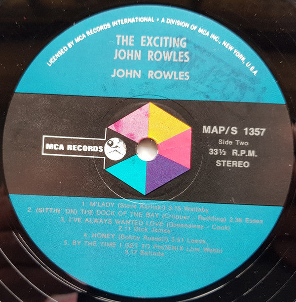 John Rowles : The Exciting John Rowles (LP, Album)