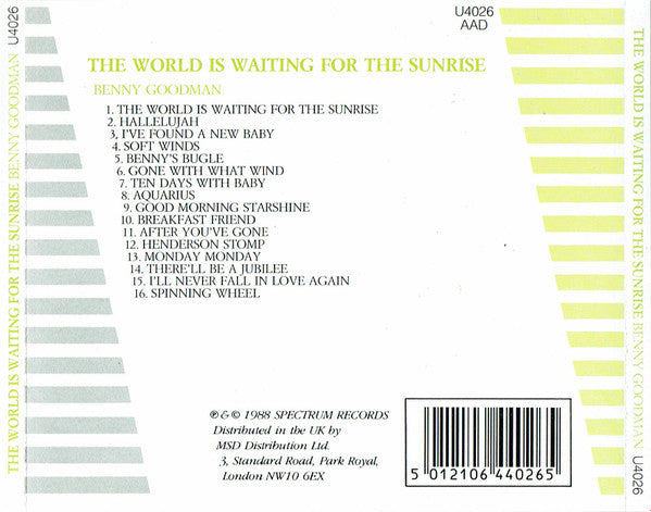 Benny Goodman : The World Is Waiting For The Sunrise (CD, Comp)