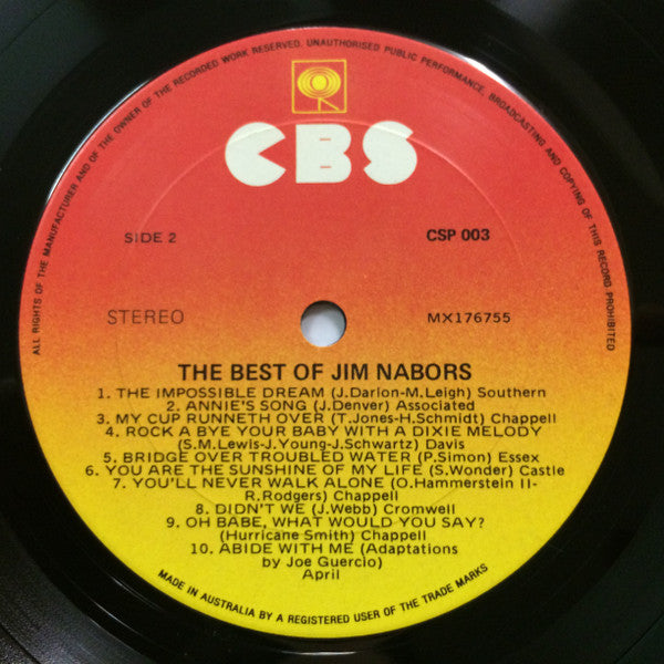 Jim Nabors : The Best Of Jim Nabors (LP, Comp)