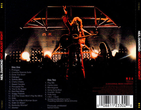 Neil Diamond : Hot August Night (2xCD, Album, RE, RM)