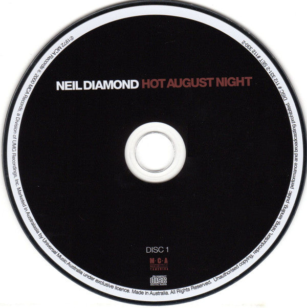 Neil Diamond : Hot August Night (2xCD, Album, RE, RM)