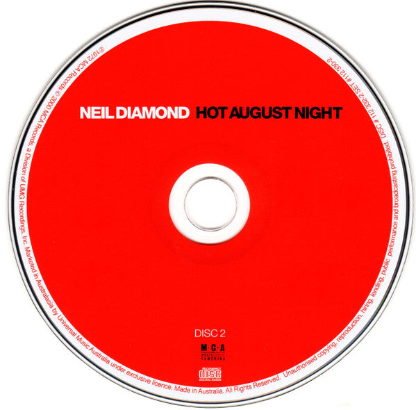 Neil Diamond : Hot August Night (2xCD, Album, RE, RM)