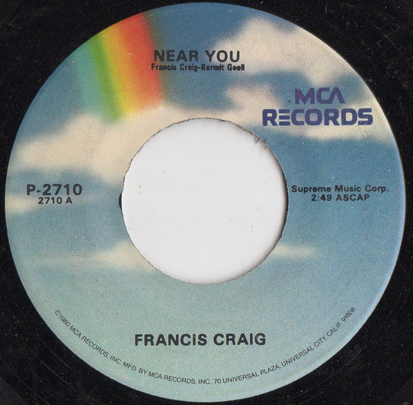 Francis Craig : Near You (7", RE)