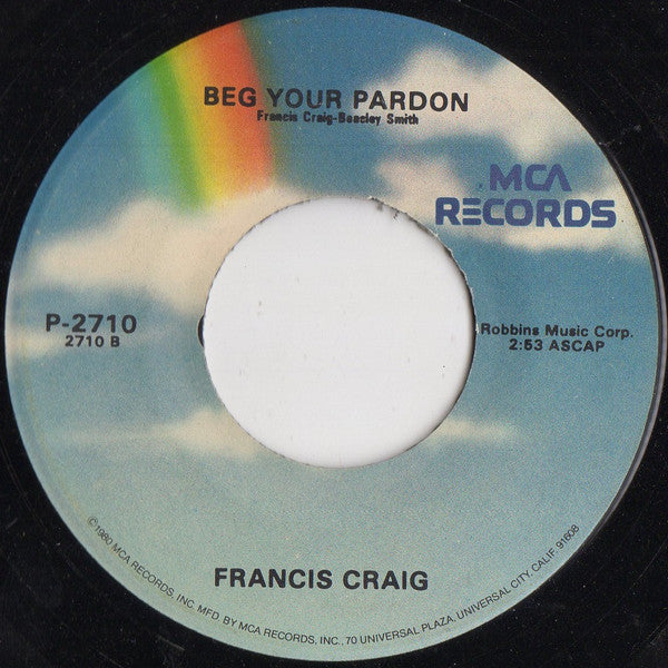 Francis Craig : Near You (7", RE)