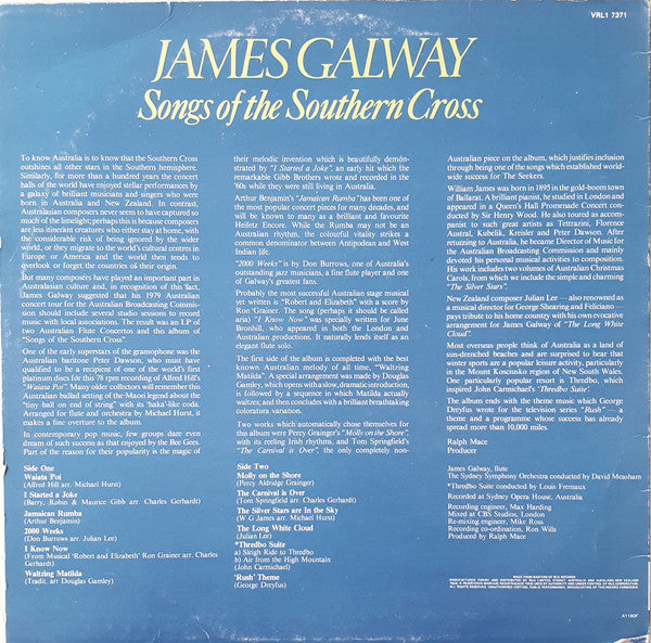 James Galway : Songs Of The Southern Cross (LP)