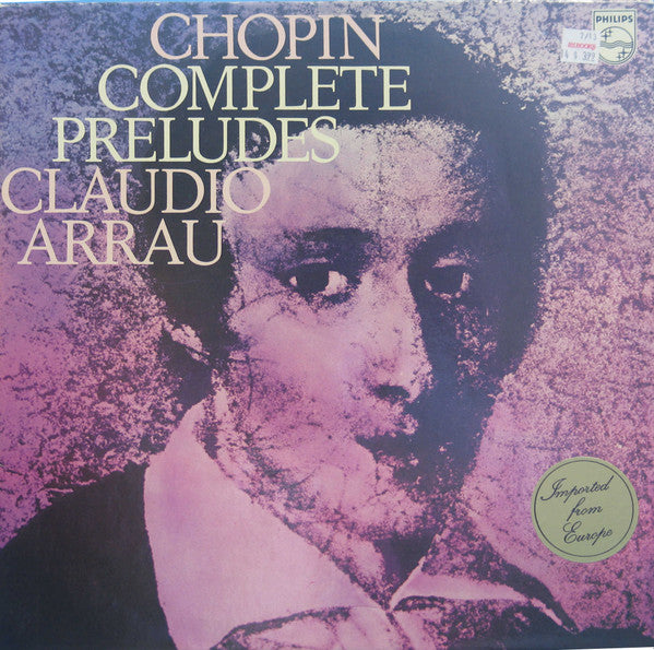 Chopin*, Claudio Arrau : Complete Preludes (LP)