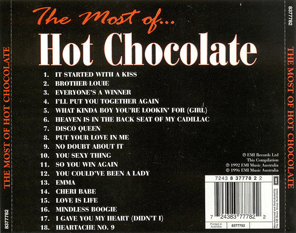 Hot Chocolate : The Most Of... Hot Chocolate (CD, Comp, RE)