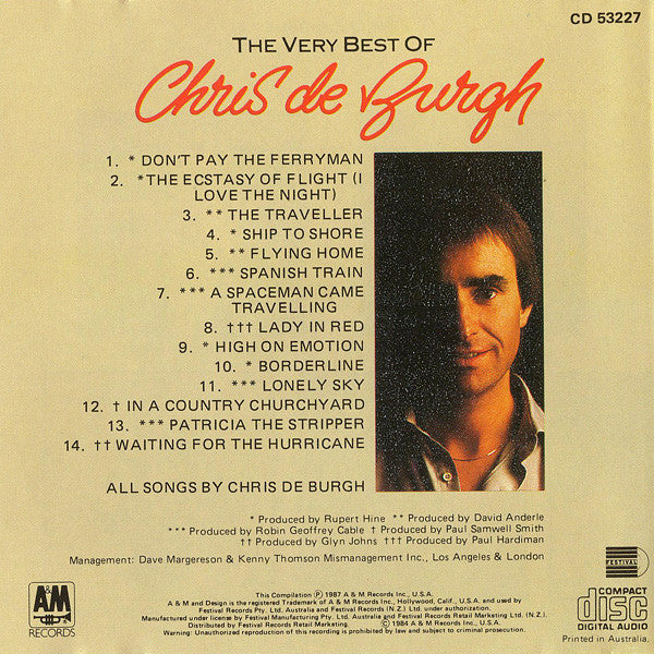 Chris de Burgh : The Very Best Of Chris de Burgh (CD, Comp)