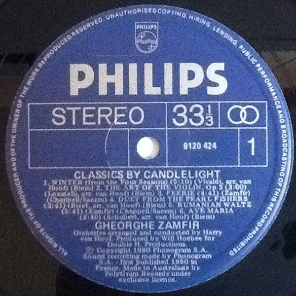 Zamfir* : Classics By Candlelight (LP, Album)