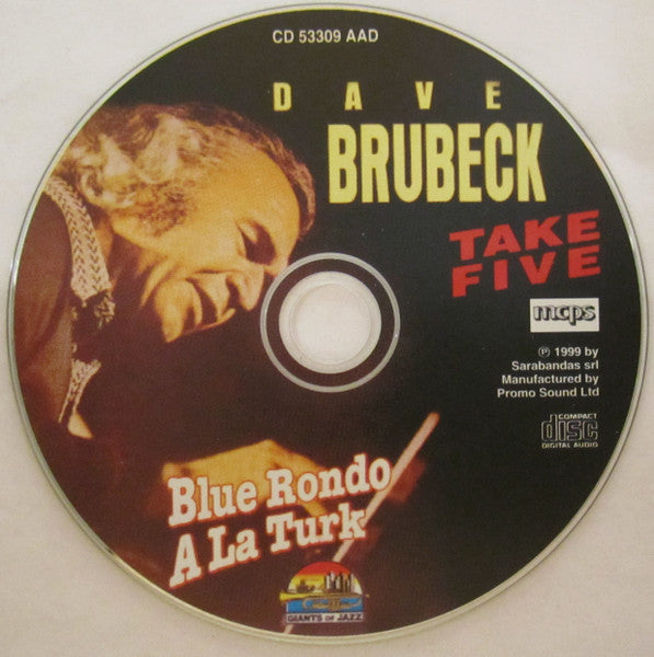 Dave Brubeck : Take Five: Blue Rondo A La Turk (CD, Album)