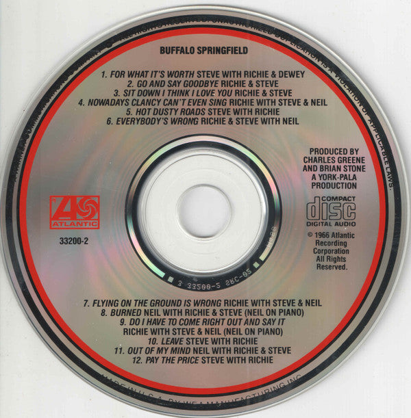 Buffalo Springfield : Buffalo Springfield (CD, Album, RE)