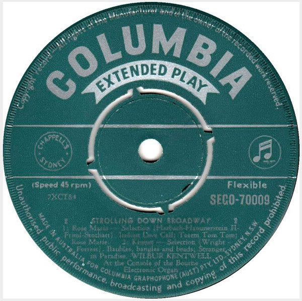Wilbur Kentwell : Strolling Down Broadway (7", EP)
