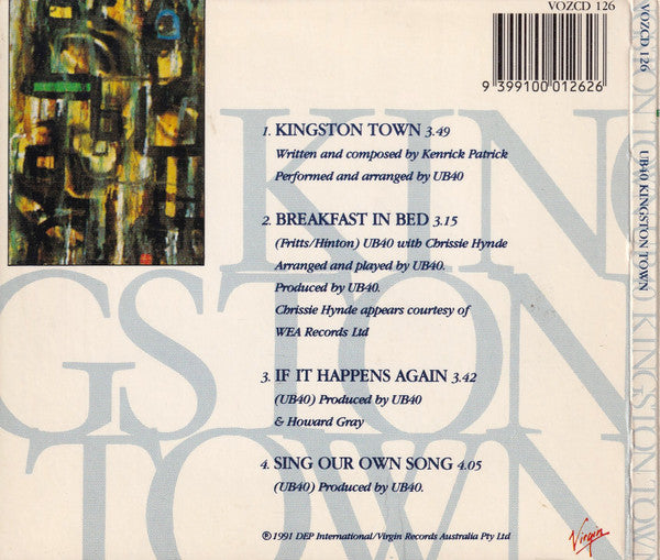 UB40 : Kingston Town (CD, Single, Dig)