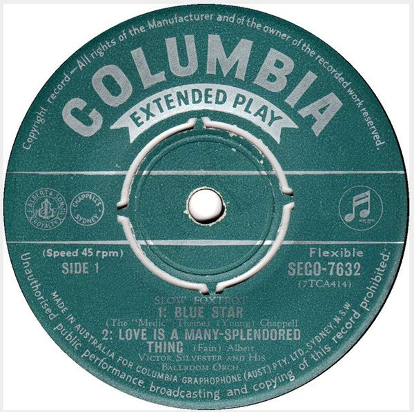 Victor Silvester And His Ballroom Orchestra : Dance Encores (7", EP)