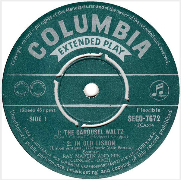Ray Martin And His Concert Orchestra : Ray Martin Requests (7", EP)
