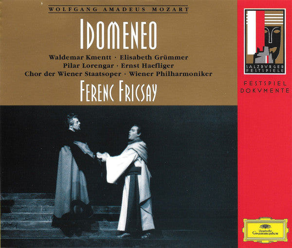Wolfgang Amadeus Mozart, Waldemar Kmentt, Elisabeth Grümmer, Pilar Lorengar, Ernst Haefliger, Wiener Staatsopernchor, Wiener Philharmoniker, Ferenc Fricsay : Idomeneo (3xCD, Album, Mono, RE)
