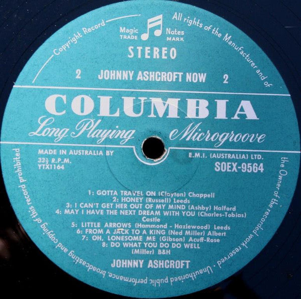 Johnny Ashcroft : Johnny Ashcroft Now (LP, Album)