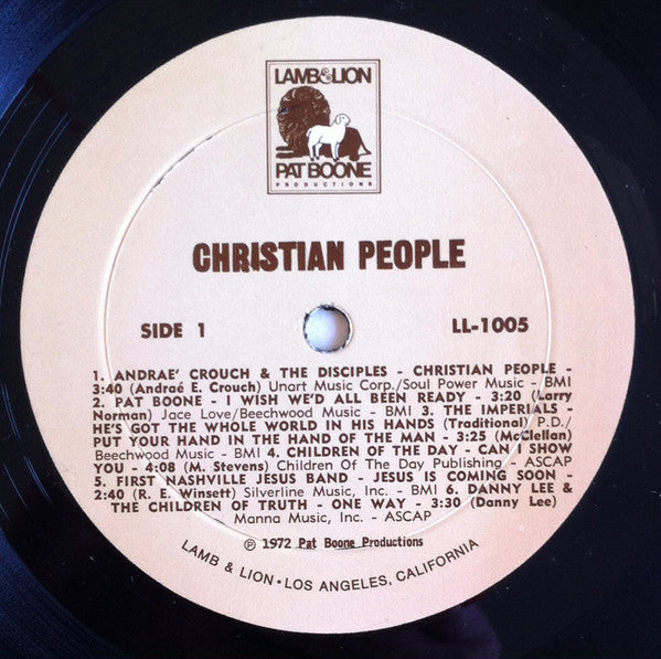 Various : Christian People Volume One (LP)