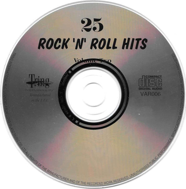 Various : 25 Rock 'n' Roll Hits Volume Two (CD, Comp)