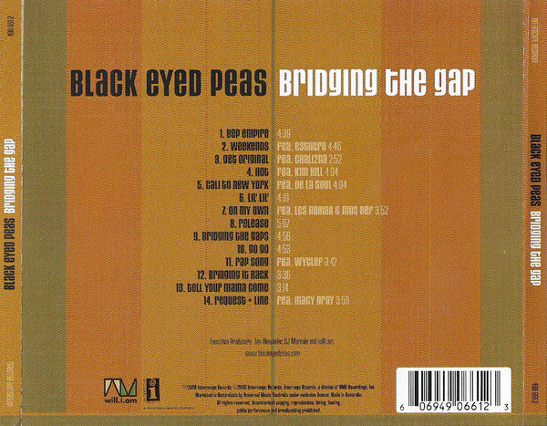 Black Eyed Peas : Bridging The Gap (CD, Album)
