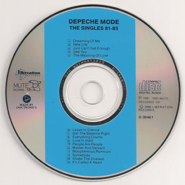 Depeche Mode : The Singles 81 → 85 (CD, Comp, RE)