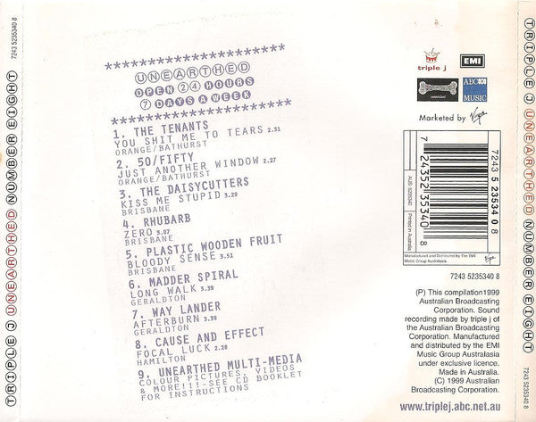 Various : Triple J Unearthed Number Eight (CD, Comp)