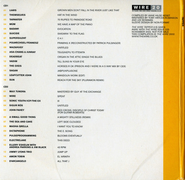 Various : The Wire Tapper 09 (2xCD, Comp, S/Edition)