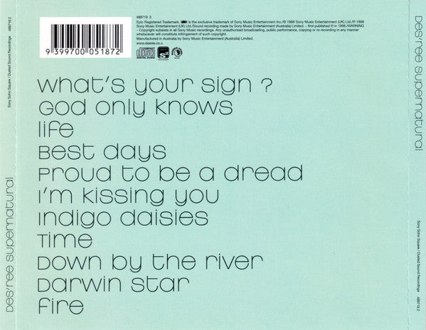 Des'ree : Supernatural (CD, Album)