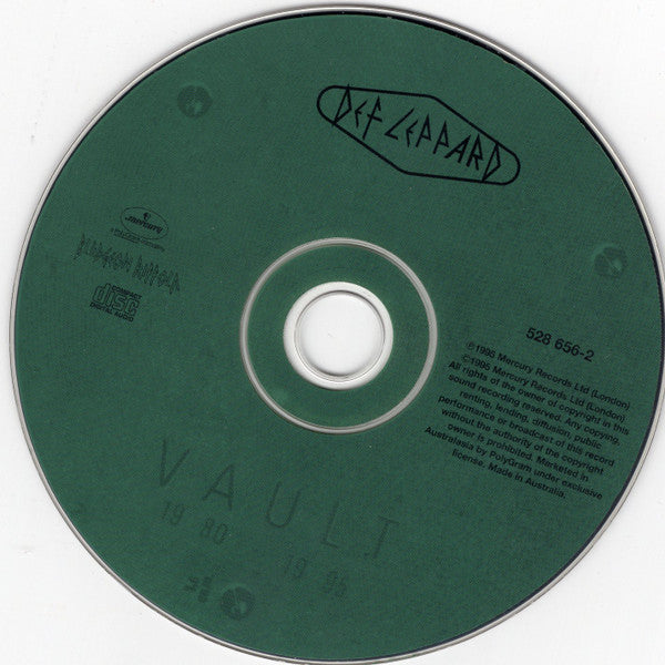 Def Leppard : Vault: Def Leppard Greatest Hits 1980-1995 (CD, Comp)