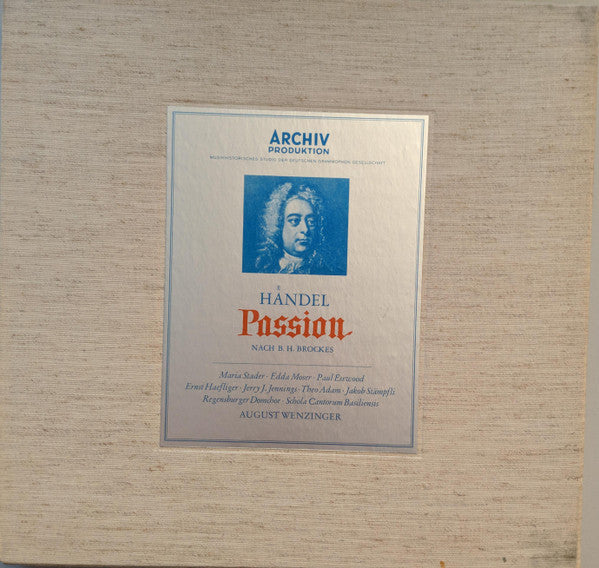 Georg Friedrich Händel, Barthold Heinrich Brockes : Passion Nach Brockes (3xLP, Album + Box)