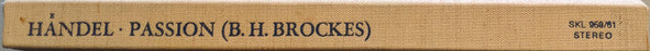 Georg Friedrich Händel, Barthold Heinrich Brockes : Passion Nach Brockes (3xLP, Album + Box)