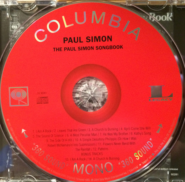 Paul Simon : The Paul Simon Songbook (CD, Album, Mono, RE, RM, RP)