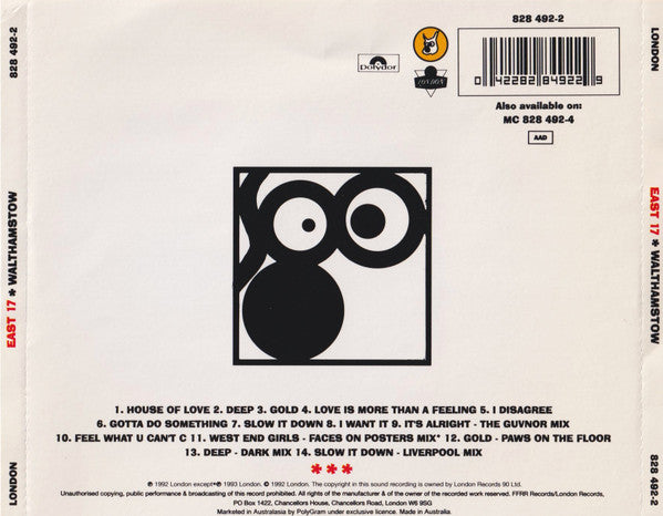 East 17 : Walthamstow (CD, Album)