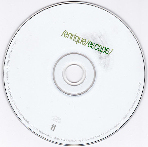 Enrique* : Escape (CD, Album)