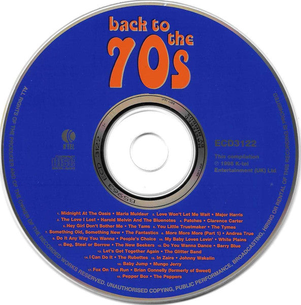Various : Back To The 70s (CD, Comp)