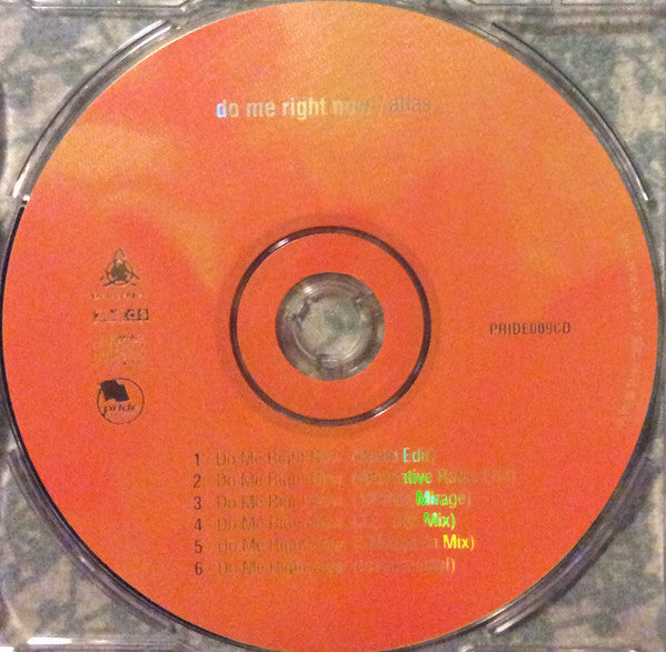 Atlas (30) : Do Me Right Now (CD, Maxi)